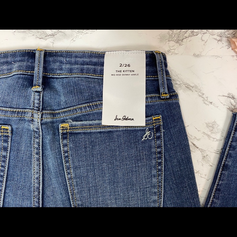 Sam Edelman “The Kitten” Mid Rise Skinny Jeans Woman’s Size 2/26 - Picture 4 of 4